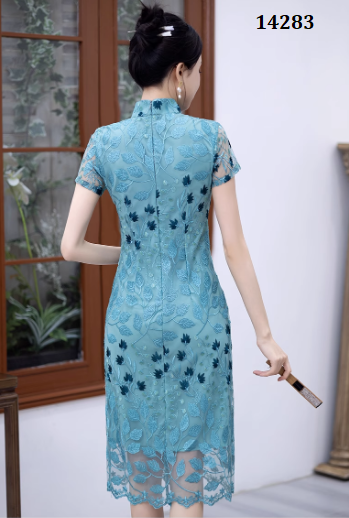 14283-Đầm sườn xám ren xanh mint ( ren. lót)_thumbnail_3