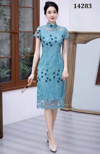 14283-Đầm sườn xám ren xanh mint ( ren. lót)_thumbnail_1