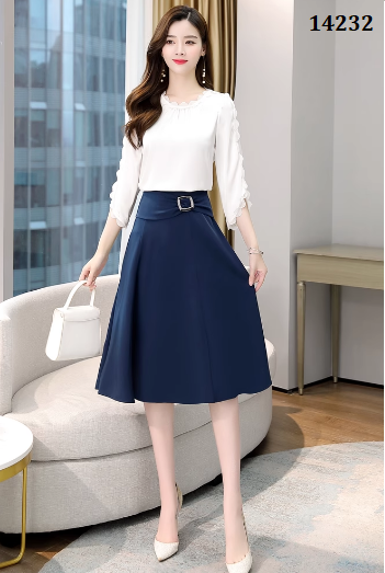 14232-Set áo tay lở viền ren kèm chân váy (lụa chéo, thun poly)_thumbnail_1