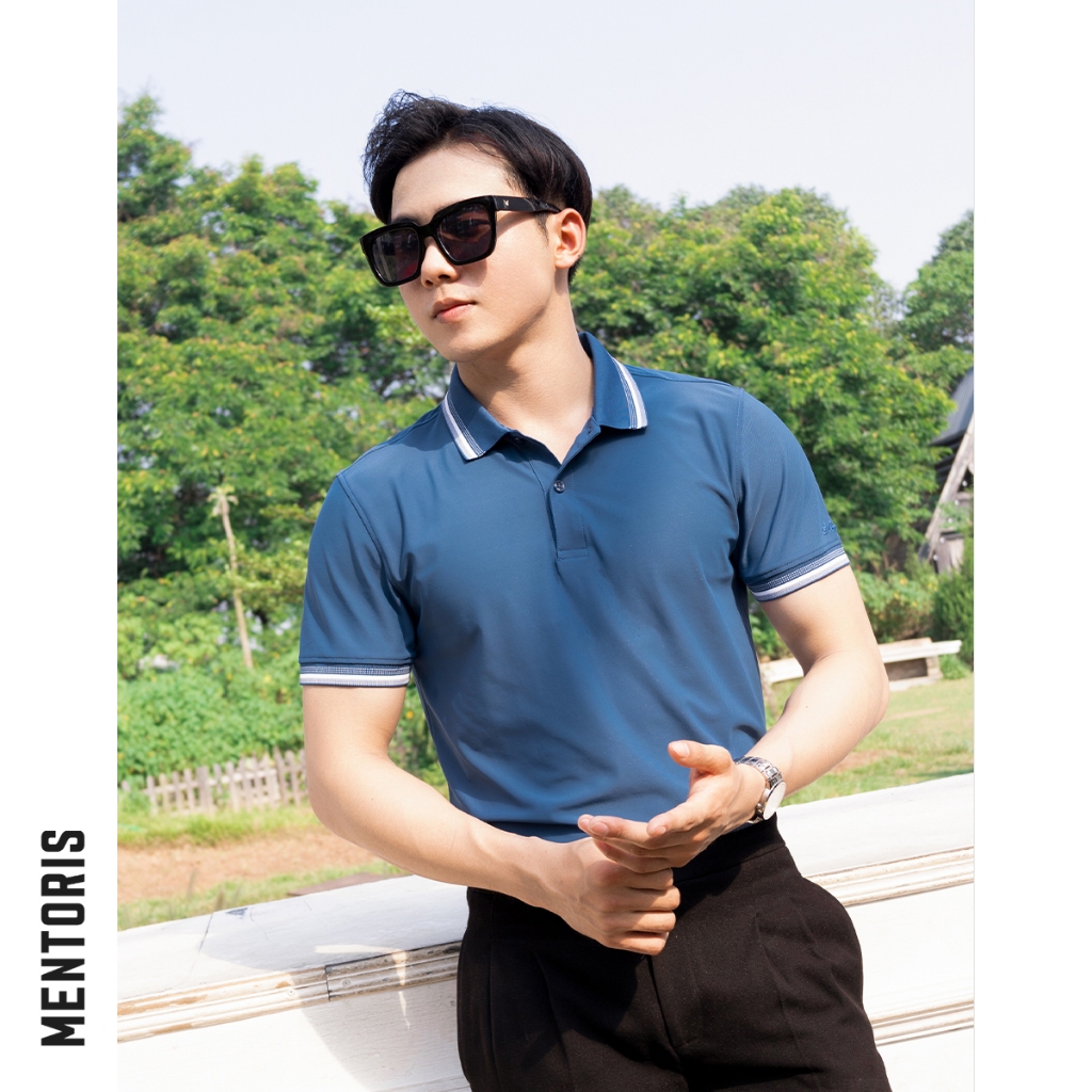 Áo Polo cổ bẻ  Nam Cao Cấp Mentoris, công nghệ khử mùi chống nhăn hiệu quả, khả năng thấm hút tốt, nhanh khô MPL34_thumbnail_4