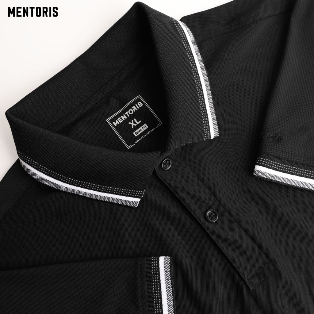 Áo Polo cổ bẻ  Nam Cao Cấp Mentoris, công nghệ khử mùi chống nhăn hiệu quả, khả năng thấm hút tốt, nhanh khô MPL34_thumbnail_8