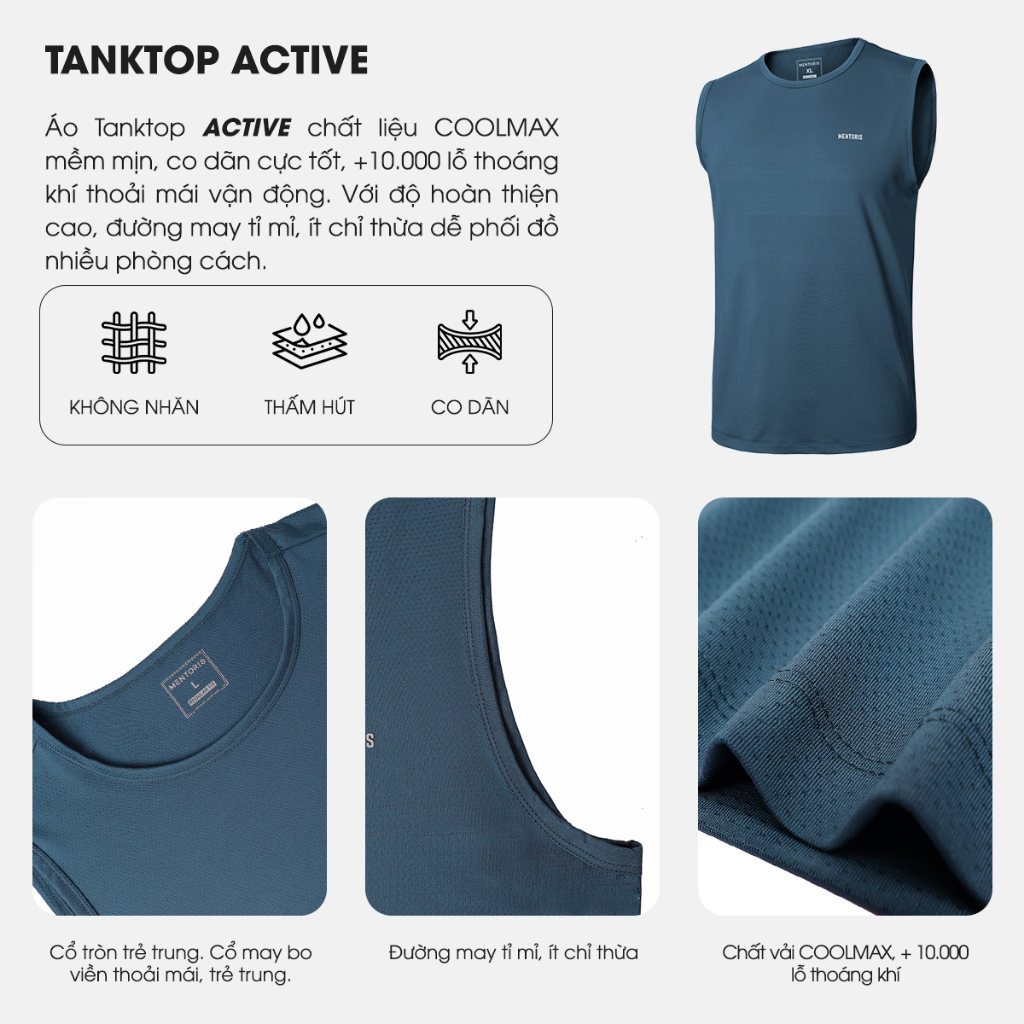 Áo thun ba lỗ nam Mentoris thiết kế đơn giản trẻ trung năng động,tanktop chất liệu coolmax thoáng mát MTT01_thumbnail_6