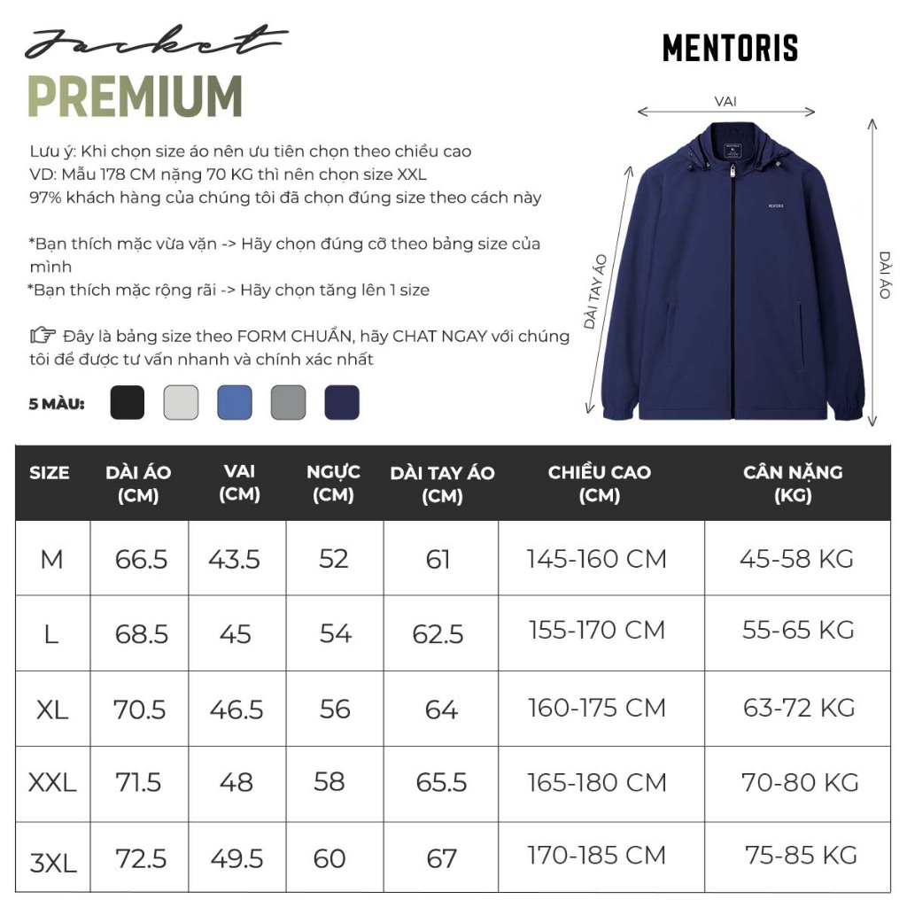 Áo khoác gió Nam cao cấp Mentoris, chống gió chống bụi, giữ nhiệt tốt, thiết kế basic dễ phối đồ, Form chuẩn MAG01_thumbnail_10