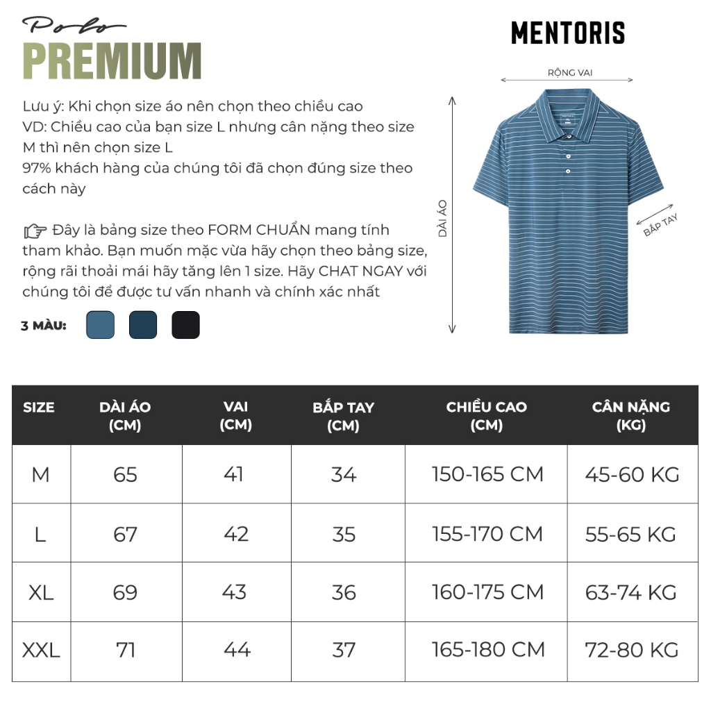Áo Polo Nam Mentoris Form Regular Fit Trẻ Trung Năng Động, chất liệu Coolmax thoáng mát Mẫu Mới Nhất 2023 MPL35_thumbnail_6
