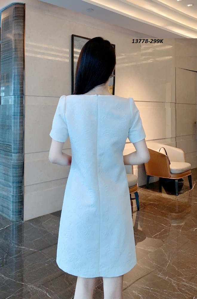 13778-Đầm suông tay ngắn in hoa 3D (Gấm in 3D)FREESHIP_thumbnail_2