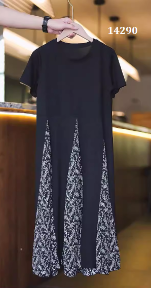 14290-Đầm xòe A phối hai màu cách điệu_thumbnail_3