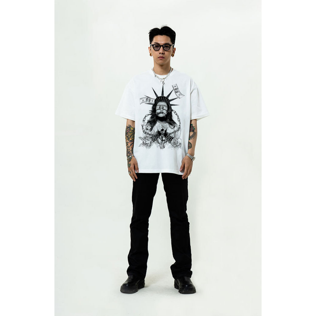 Áo thun nam form rộng ATD118 tay ngắn cổ tròn vải cotton Miucho Man in Graphic_thumbnail_4