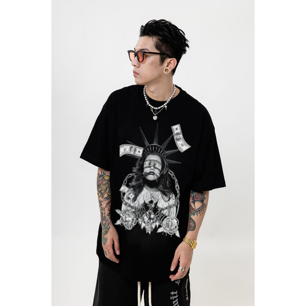 Áo thun nam form rộng ATD118 tay ngắn cổ tròn vải cotton Miucho Man in Graphic_thumbnail_7