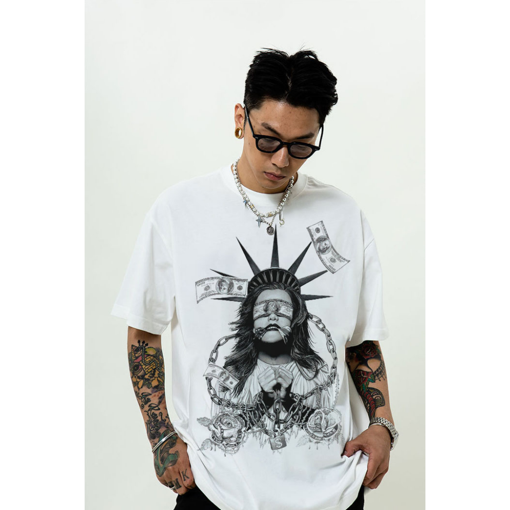 Áo thun nam form rộng ATD118 tay ngắn cổ tròn vải cotton Miucho Man in Graphic_thumbnail_5