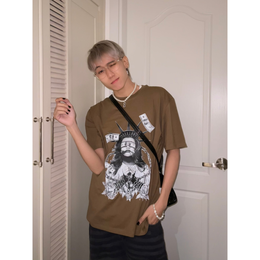 Áo thun nam form rộng ATD118 tay ngắn cổ tròn vải cotton Miucho Man in Graphic_thumbnail_2