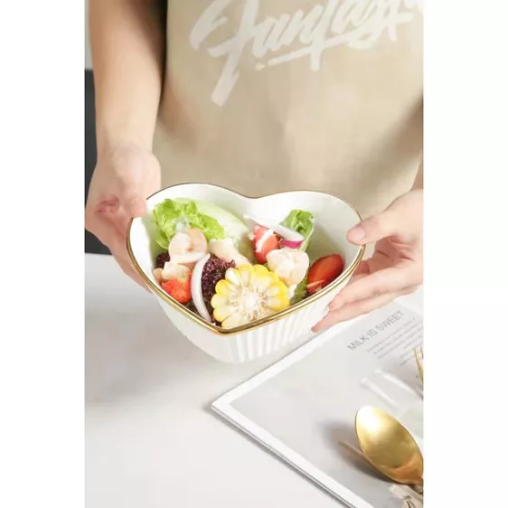 Product image - Gold Rim Heart Bowl