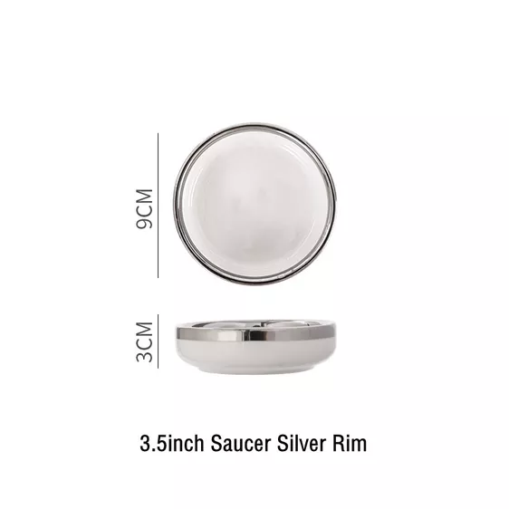 Product image - Silver Rim Plates