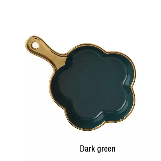 Product image - Gold Rim Flower Handle Bowl