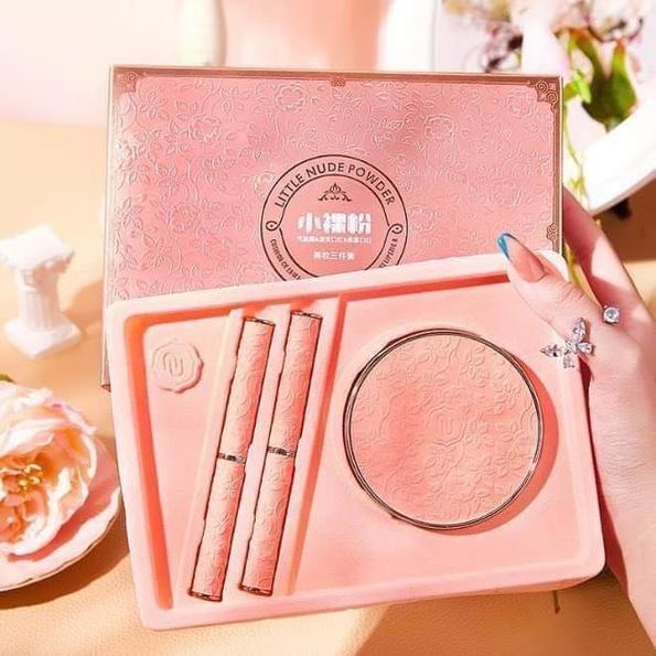 Product image - Sét Phấn Hồng + 2 Cây Son