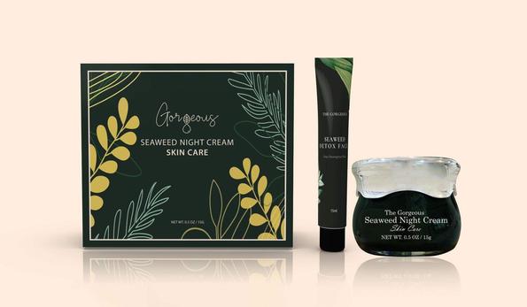 Product image - 🌵 KEM TẢO BIỂN + Detox Face 15ml (Trong hộp kem )