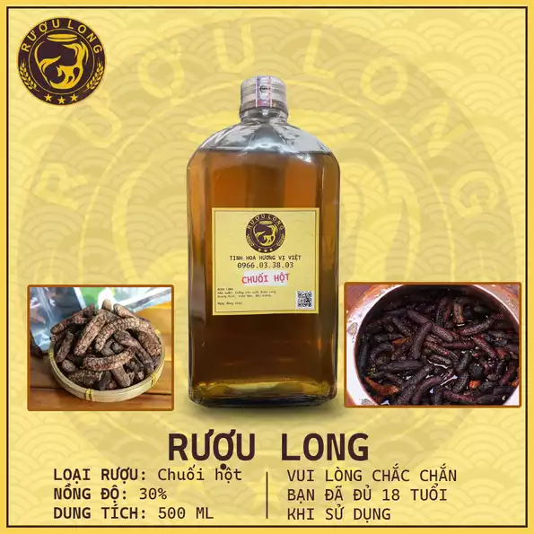 Product image - Rượu chuối hột (500ml)