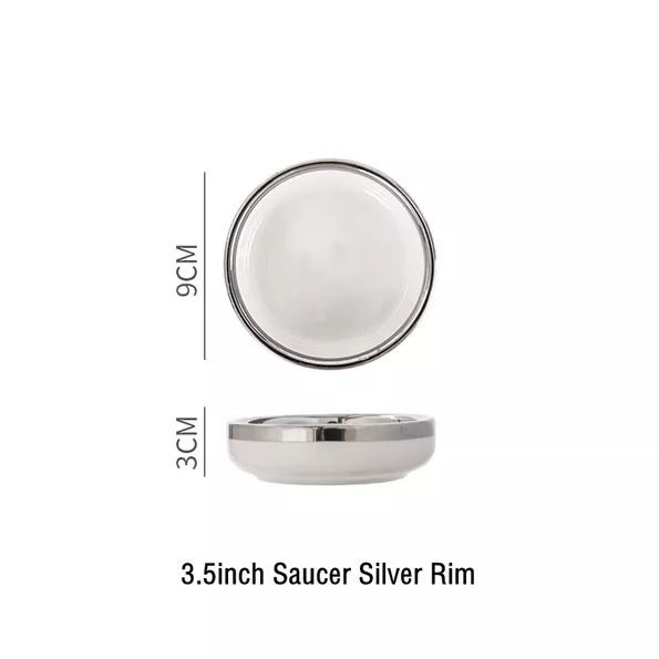 Product image - Silver Rim Plates
