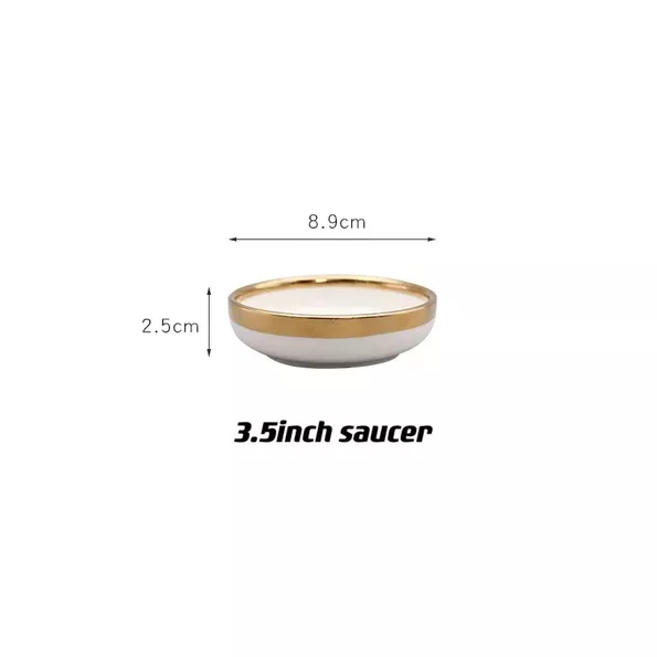 Product image - Gold Rim Round Saucer