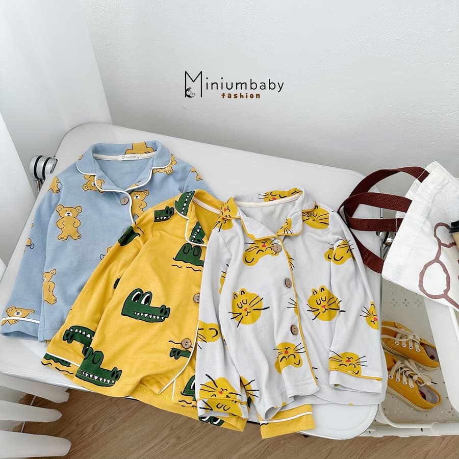 SB1780- bộ pijama họa tiết cho bé trai bé gái