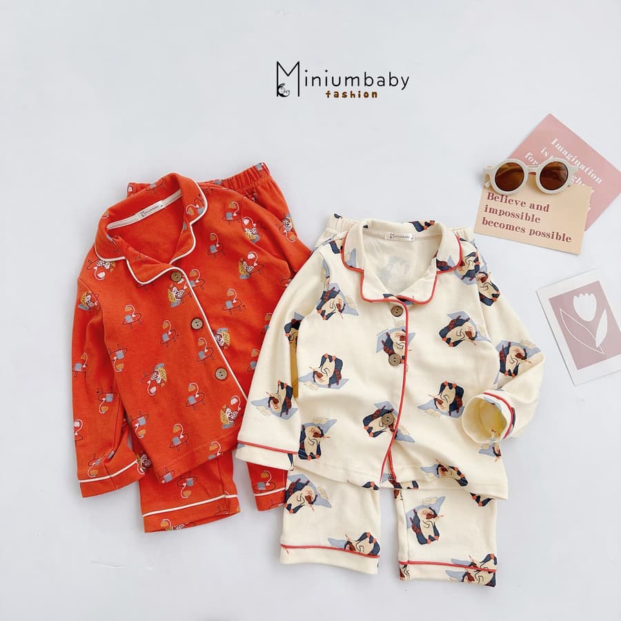 SB1780- bộ pijama họa tiết cho bé trai bé gái