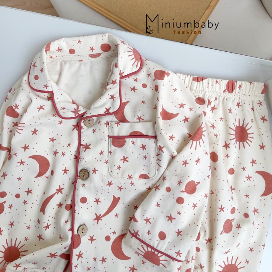 SB1780- bộ pijama họa tiết cho bé trai bé gái