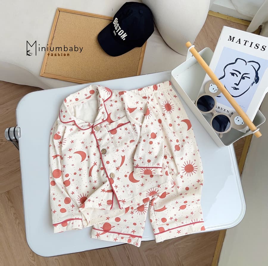 SB1780- bộ pijama họa tiết cho bé trai bé gái