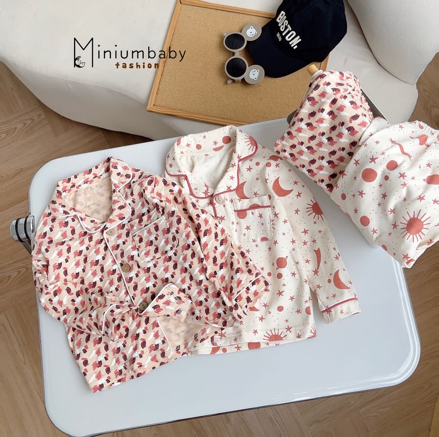 SB1780- bộ pijama họa tiết cho bé trai bé gái