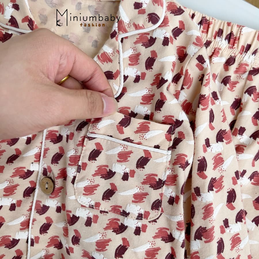 SB1780- bộ pijama họa tiết cho bé trai bé gái