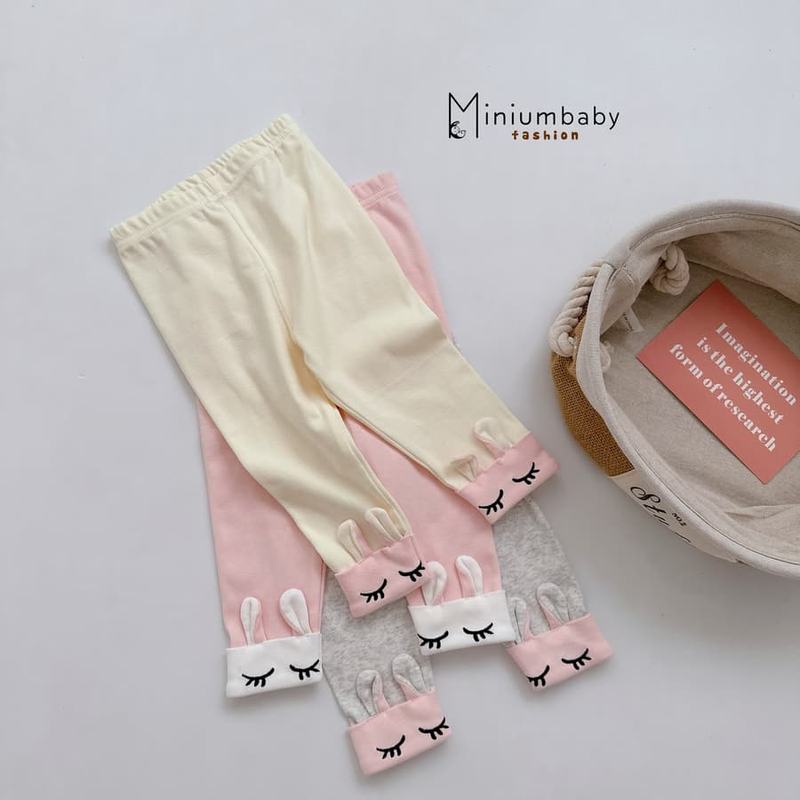 QD1636- quần legging thêu mắt thỏ