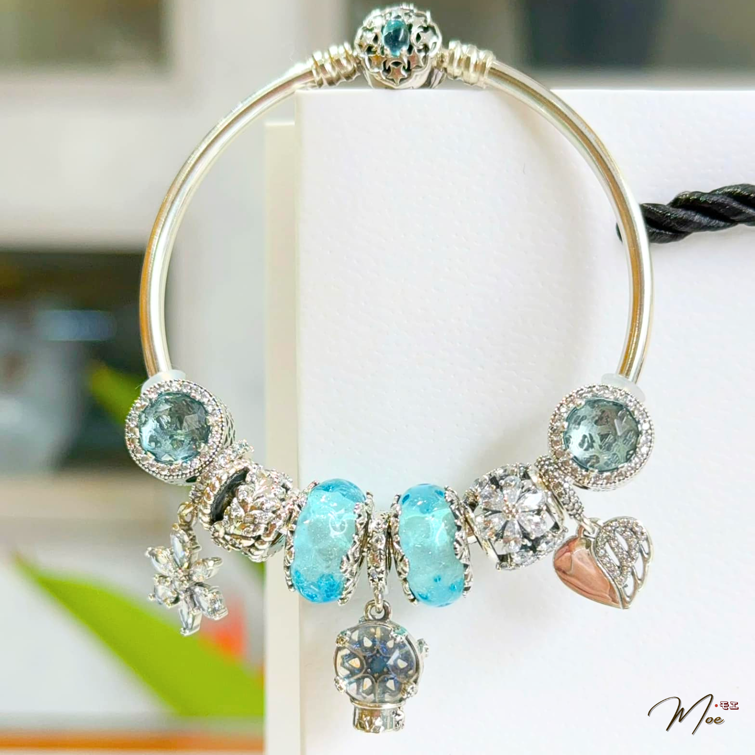 LT555 - Vòng Pandora tinh tú cầu xanh