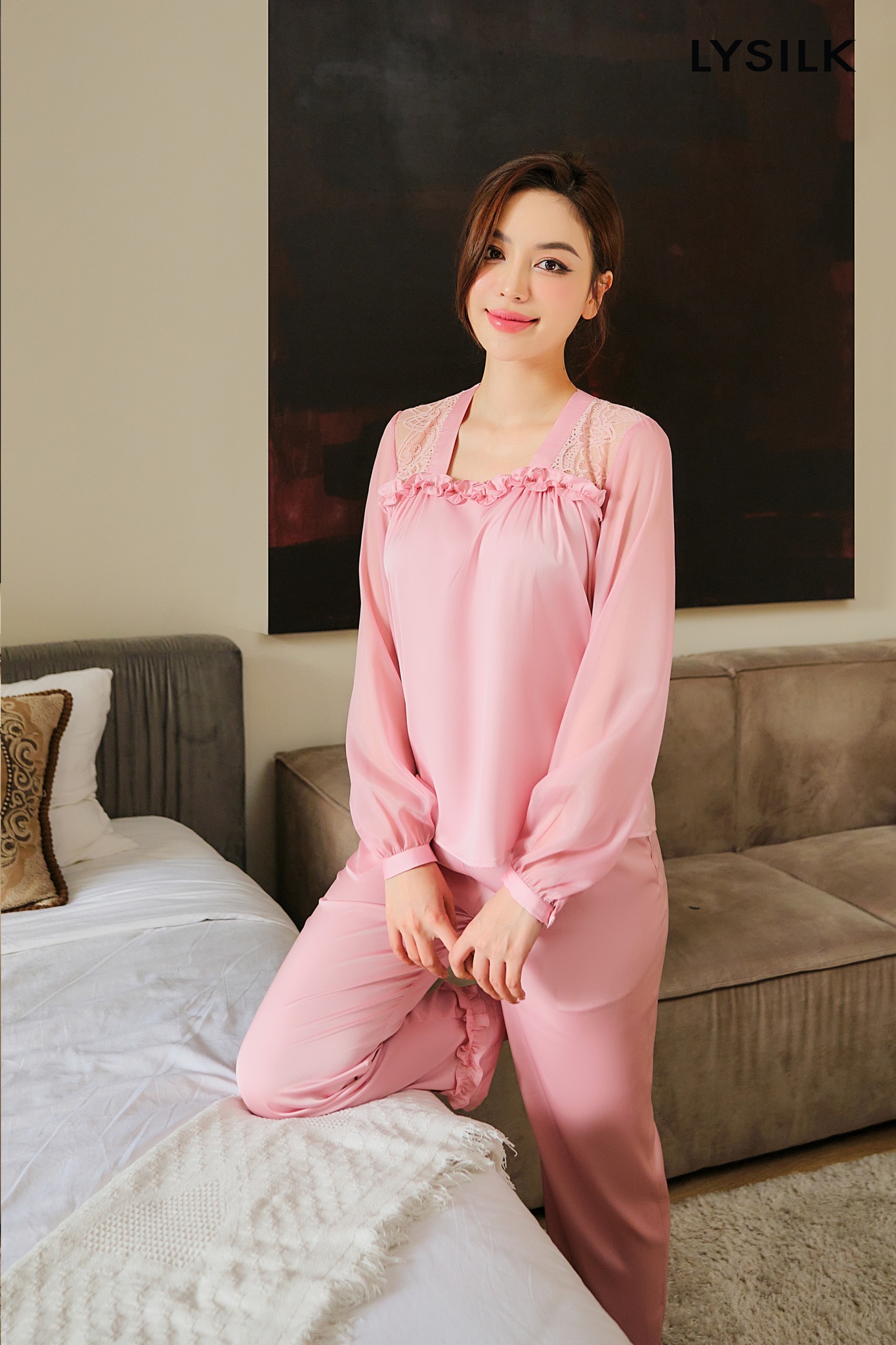 Bộ ngủ áo dài tay, quần dài BN460