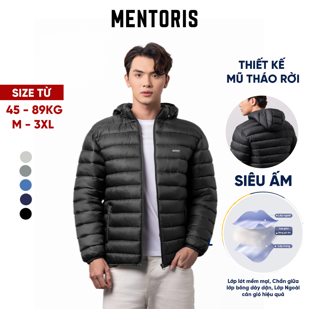 Áo Phao Nam Mentoris Mẫu Premium Chần Bông Cao Cấp Giữ Ấm Cực Tốt, Siêu Nhẹ Siêu Bền MPN19_thumbnail_2