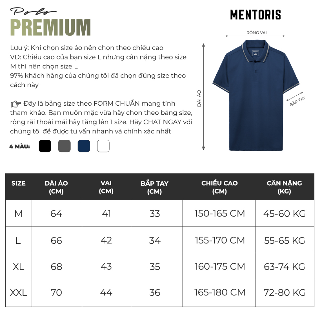 Áo Polo Nam Mentoris Coolmax Siêu Mát MPL31_thumbnail_2