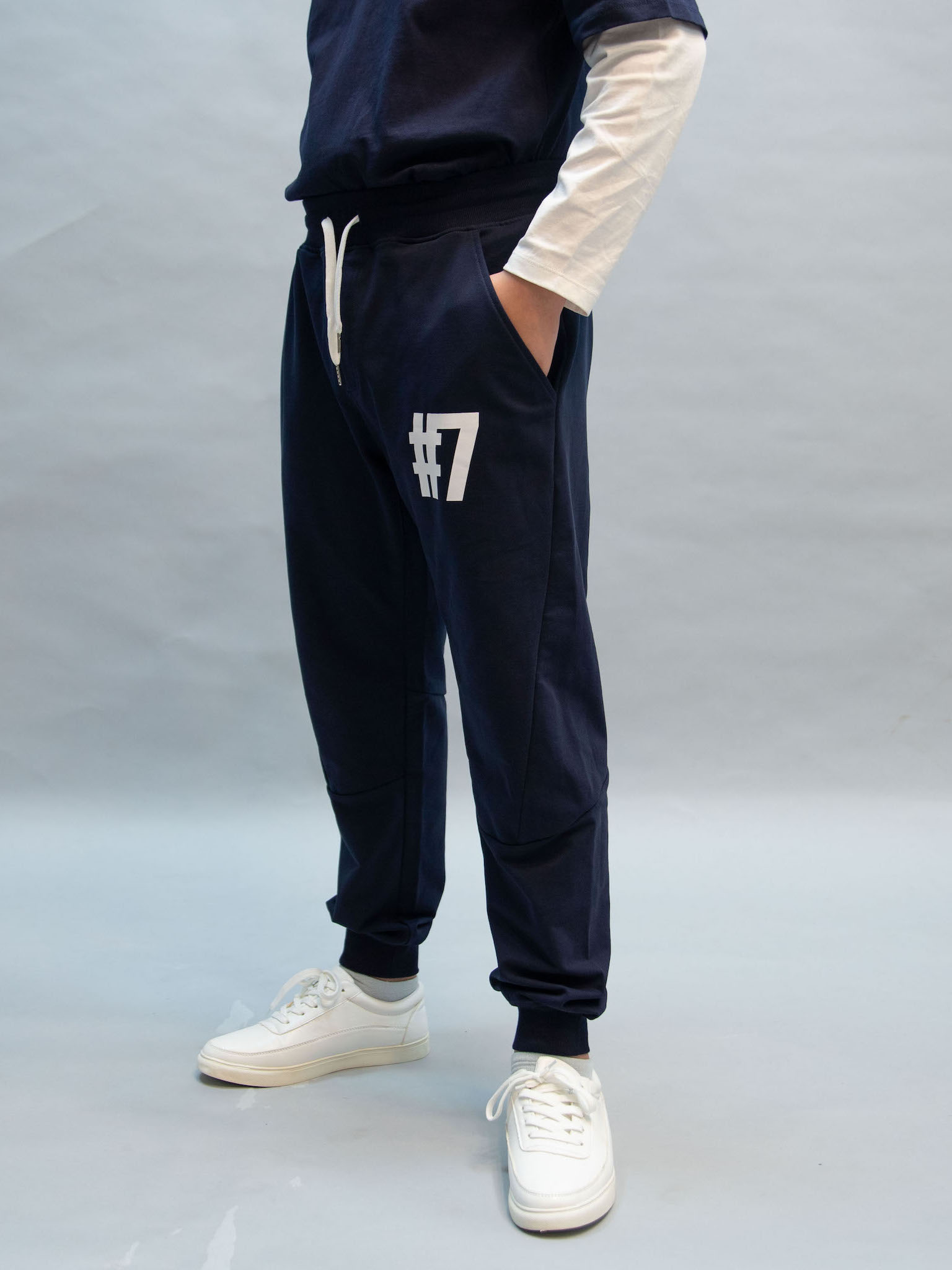 Quần nỉ da cá màu navy in #7_thumbnail_0