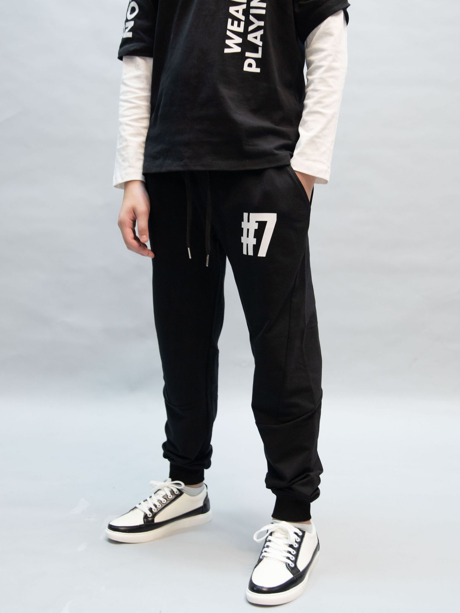 Quần nỉ đen in #7_thumbnail_0