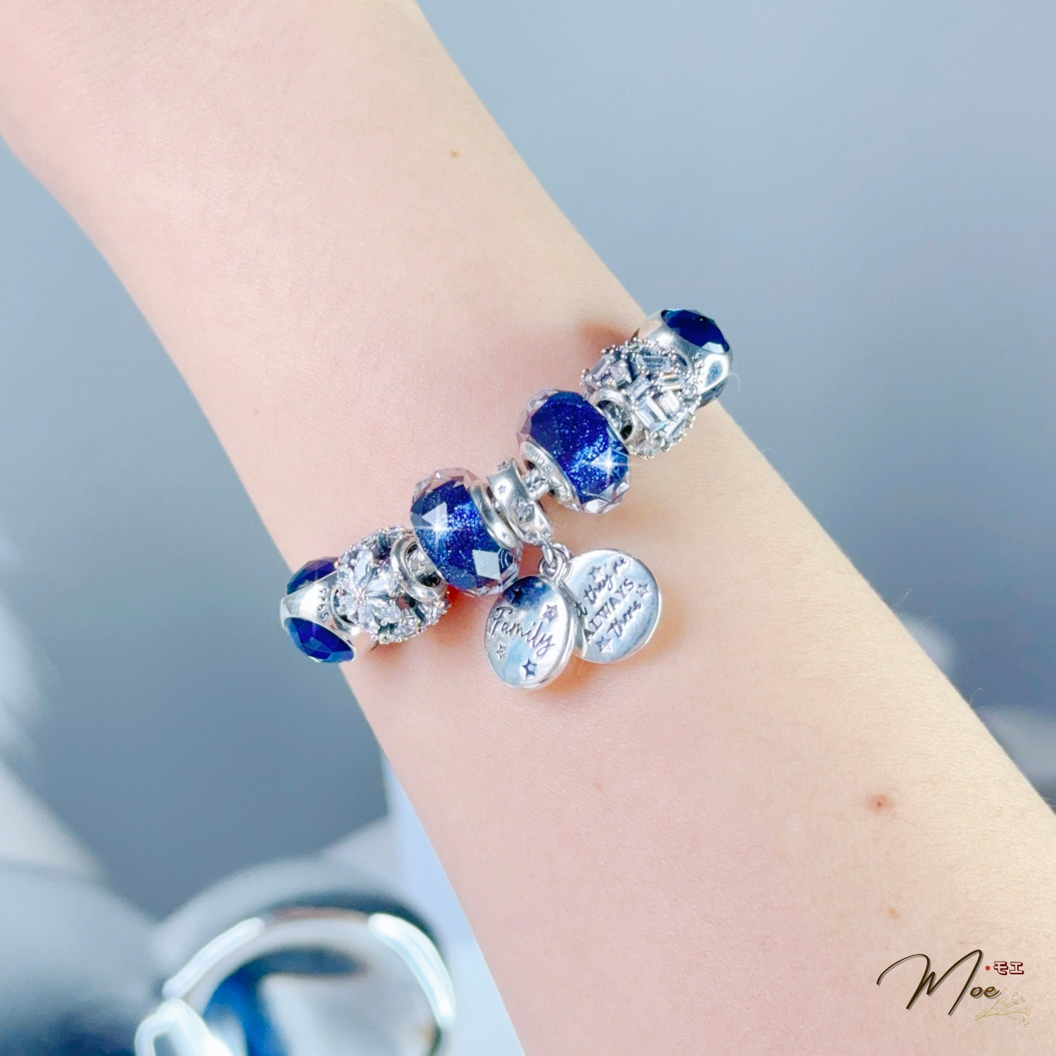 LT560 - Vòng Pandora Family Glass xanh lục