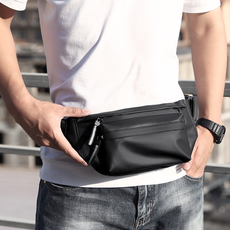 HUBO Fanny Bag Waterproof Oxford Large-capacity Casual Shoulder Waist Bag_thumbnail_2