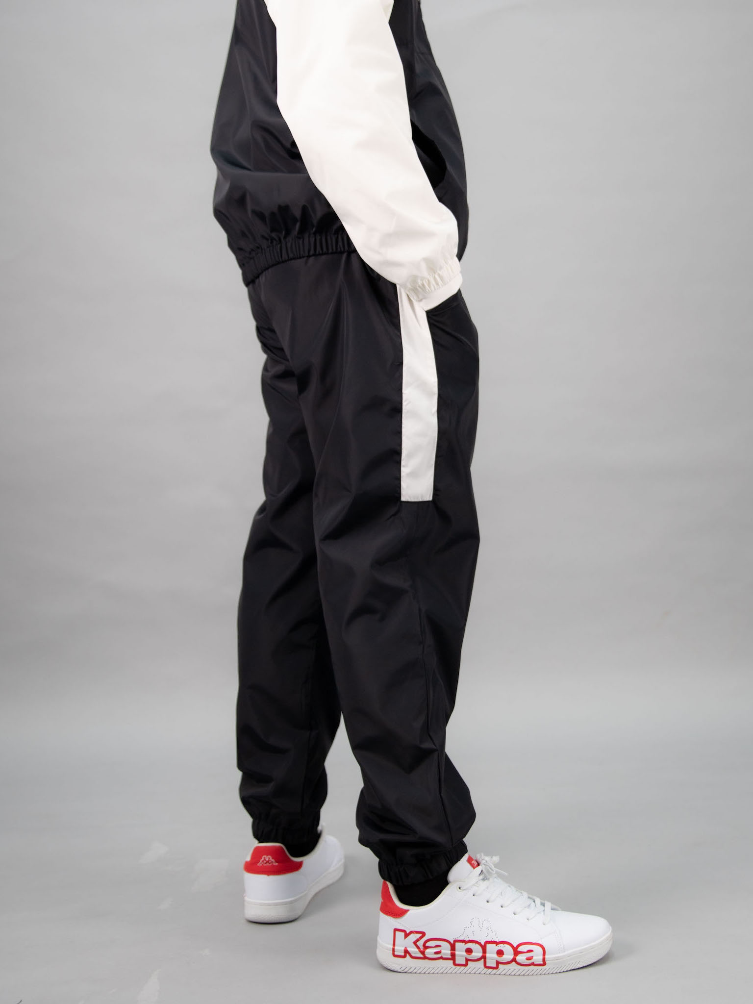 Quần gió 2 lớp đen phối trắng_thumbnail_2