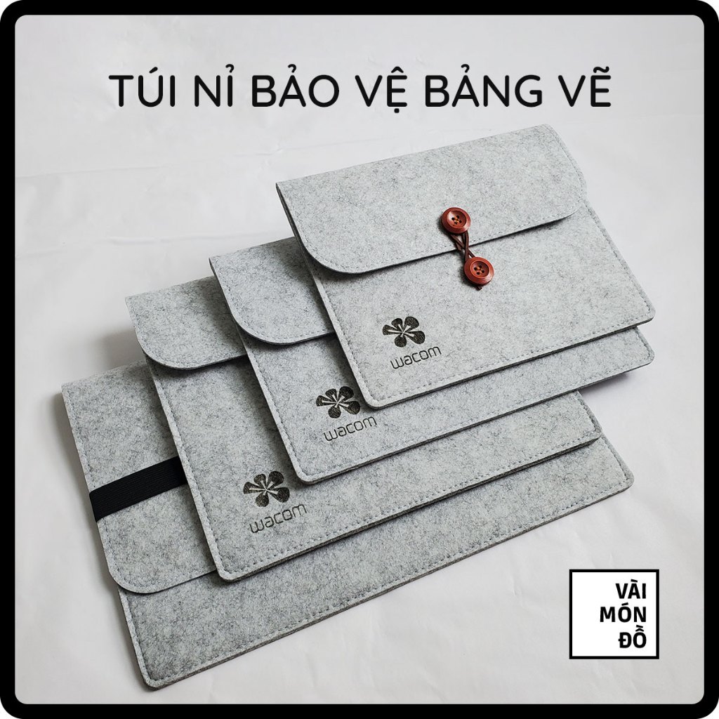 Túi Nỉ Bảo Vệ Bảng Vẽ Điện Tử Túi Chống Xước Bảng Vẽ Túi Chống Xốc Bảng Vẽ Nhiều Kích Cỡ