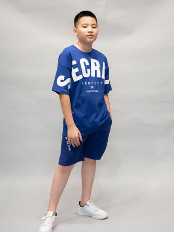 Quần short coban phối trắng chéo in chữ Keep Active_thumbnail_2