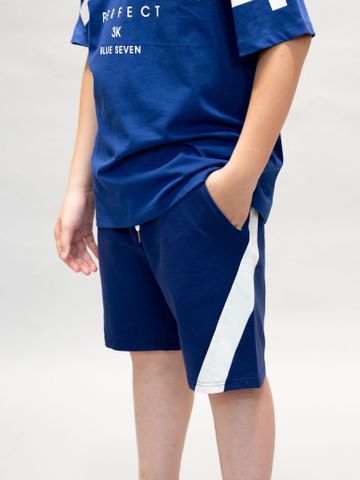 Quần short coban phối trắng chéo in chữ Keep Active_thumbnail_1