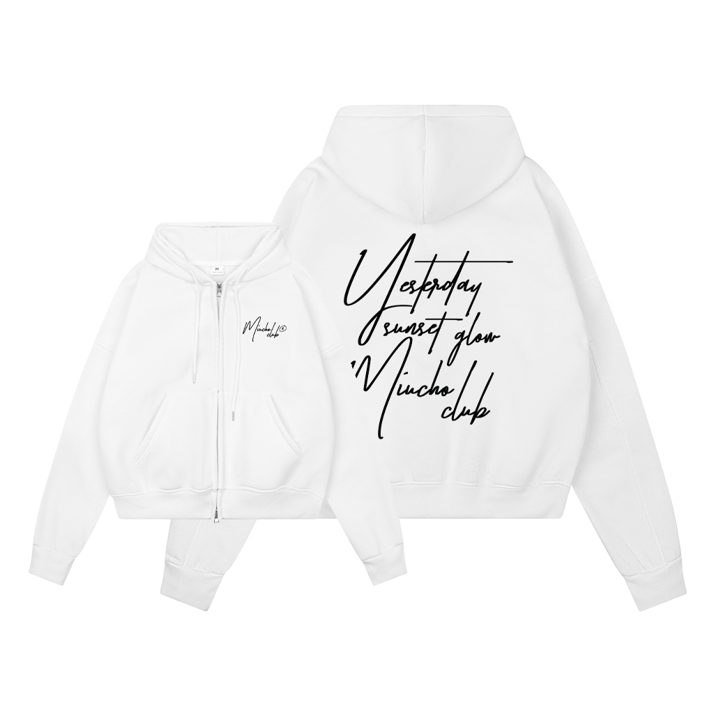 Áo hoodie zip form boxy local brand vải nỉ bông dày dặn khóa kéo HXD1631 Miucho in typography_thumbnail_3