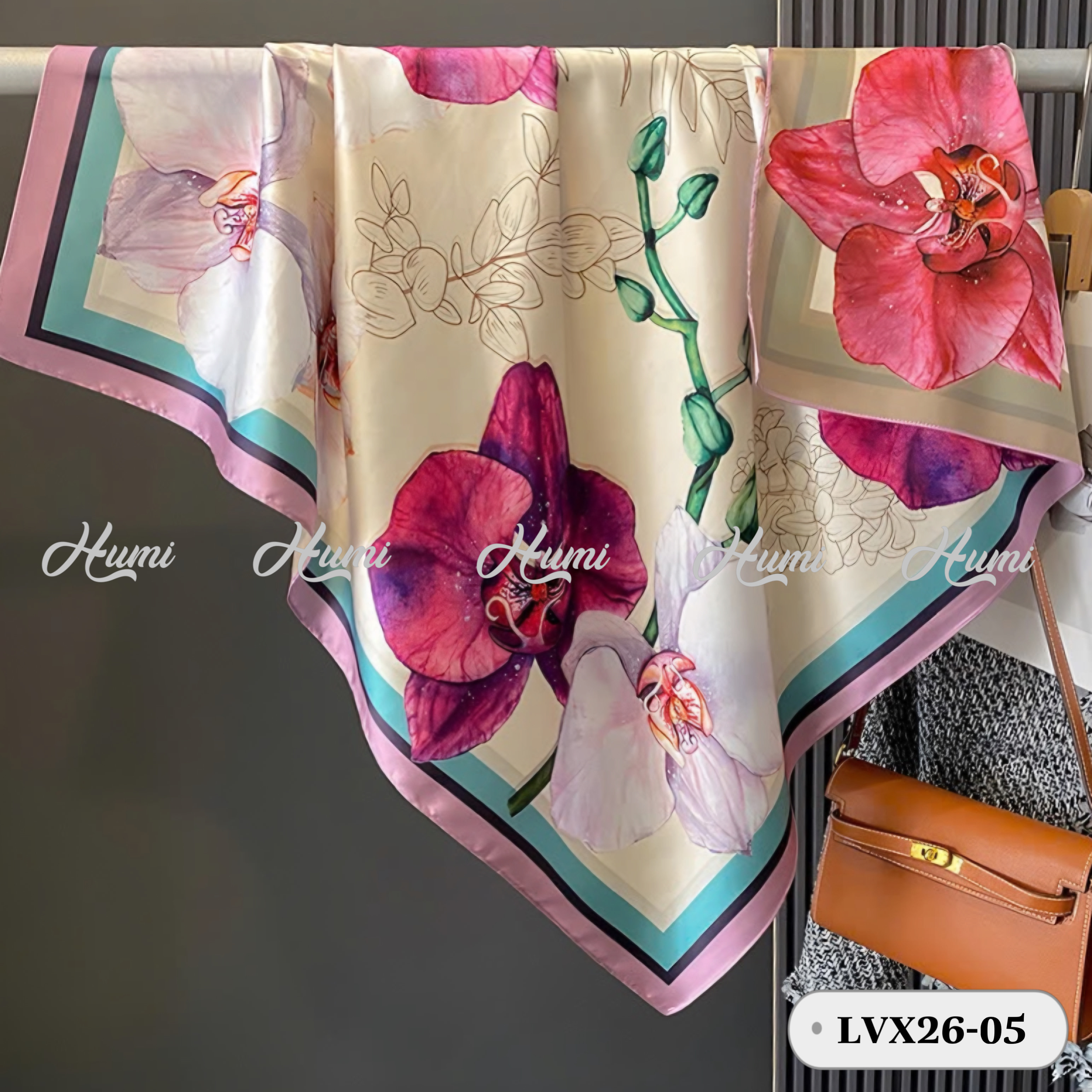 KHĂN LỤA VUÔNG 2 MẶT 90X90CM (LVX26-05)