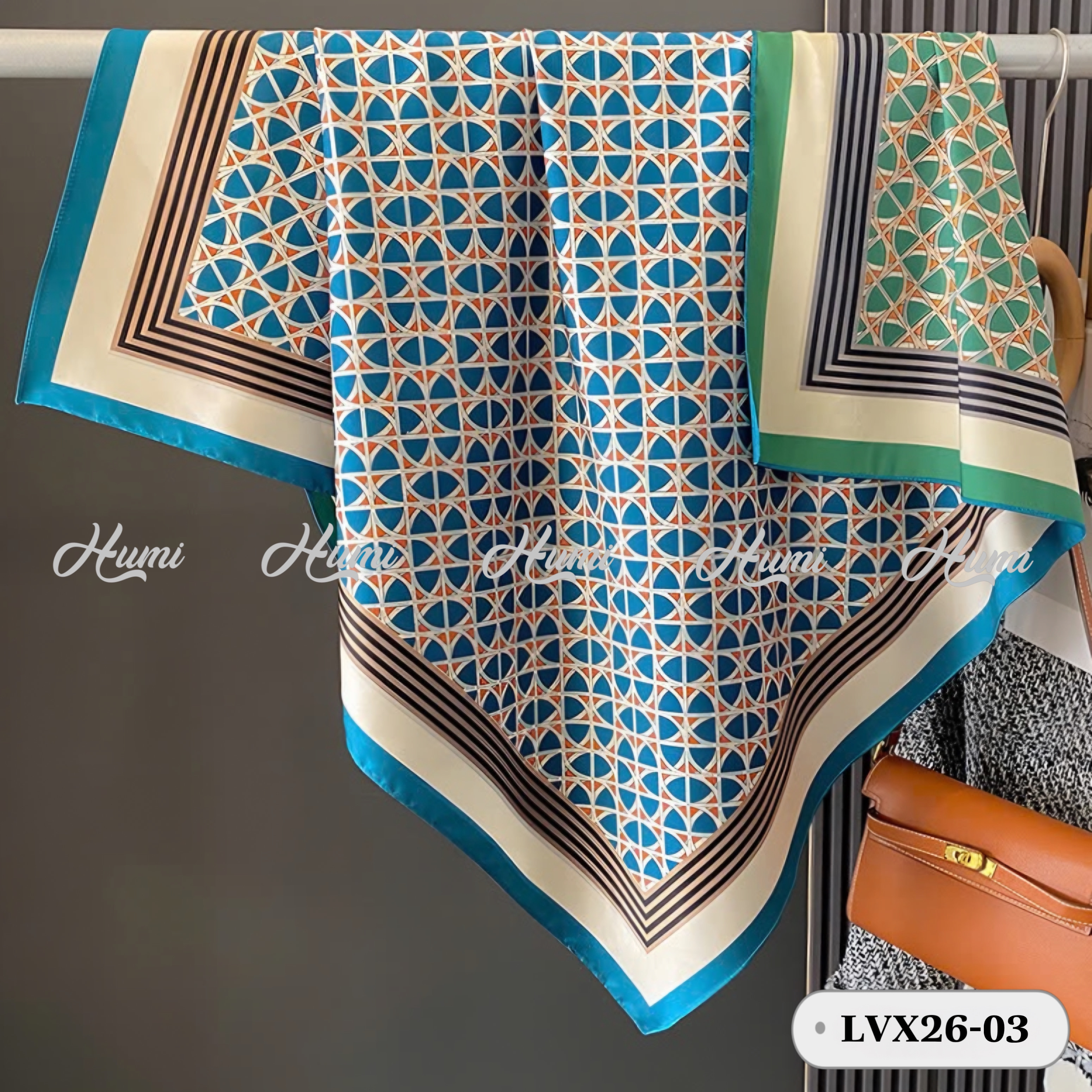 KHĂN LỤA VUÔNG 2 MẶT 90X90CM (LVX26-03)