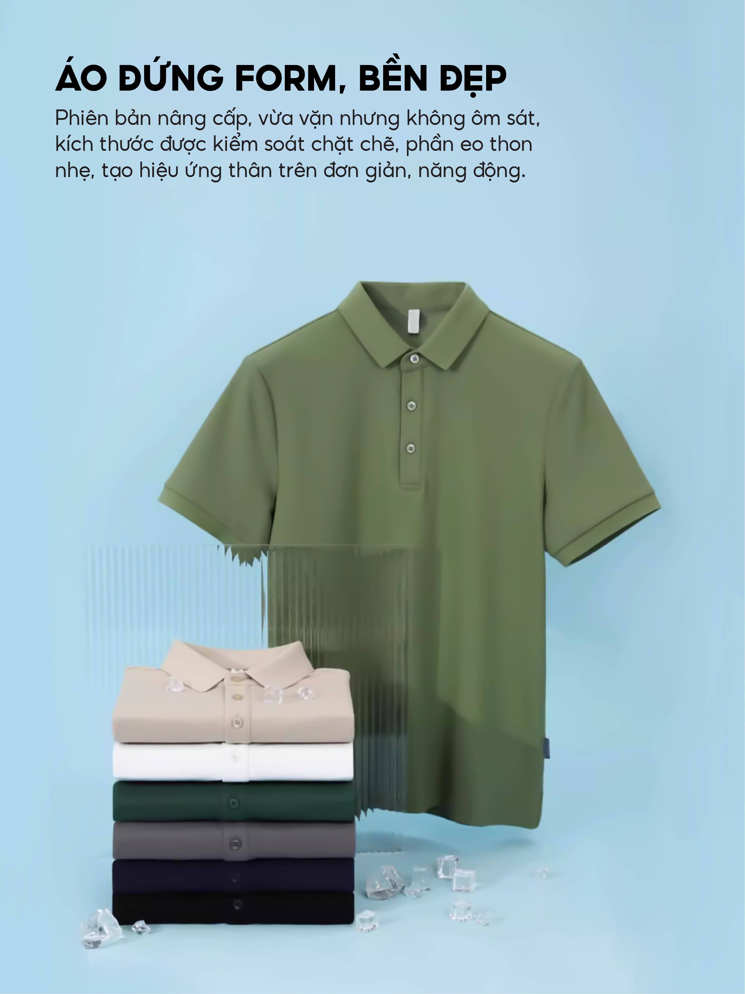 Áo polo nam form vừa vải cá sấu đứng form thoáng mát 1750 Miucho Iconic in basic_thumbnail_9