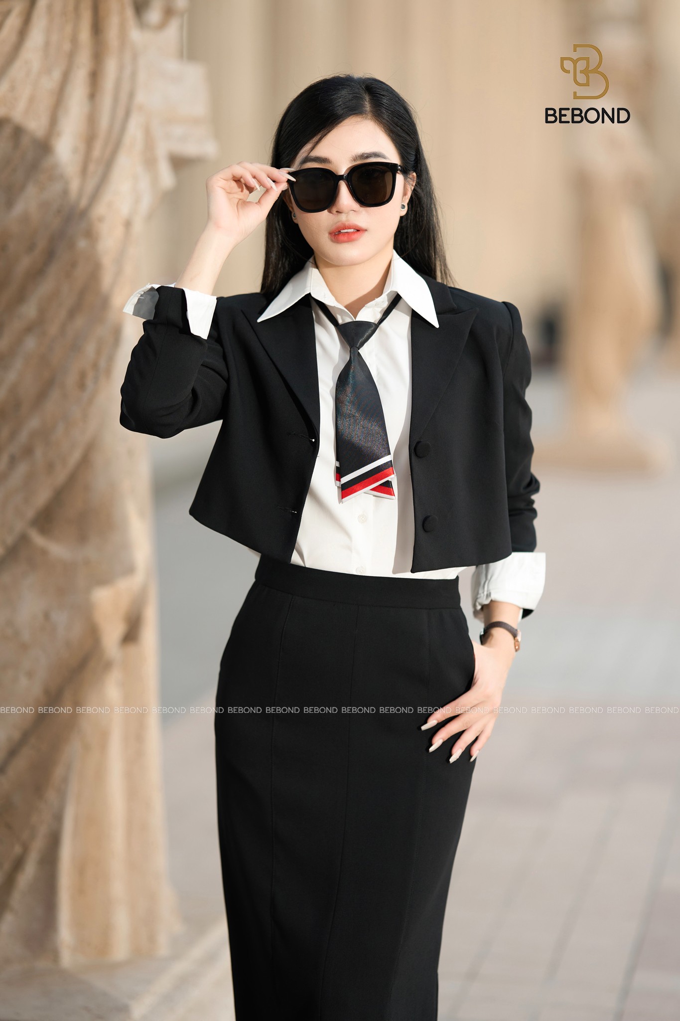 Áo sơ mi PARIS cổ Đức trắng