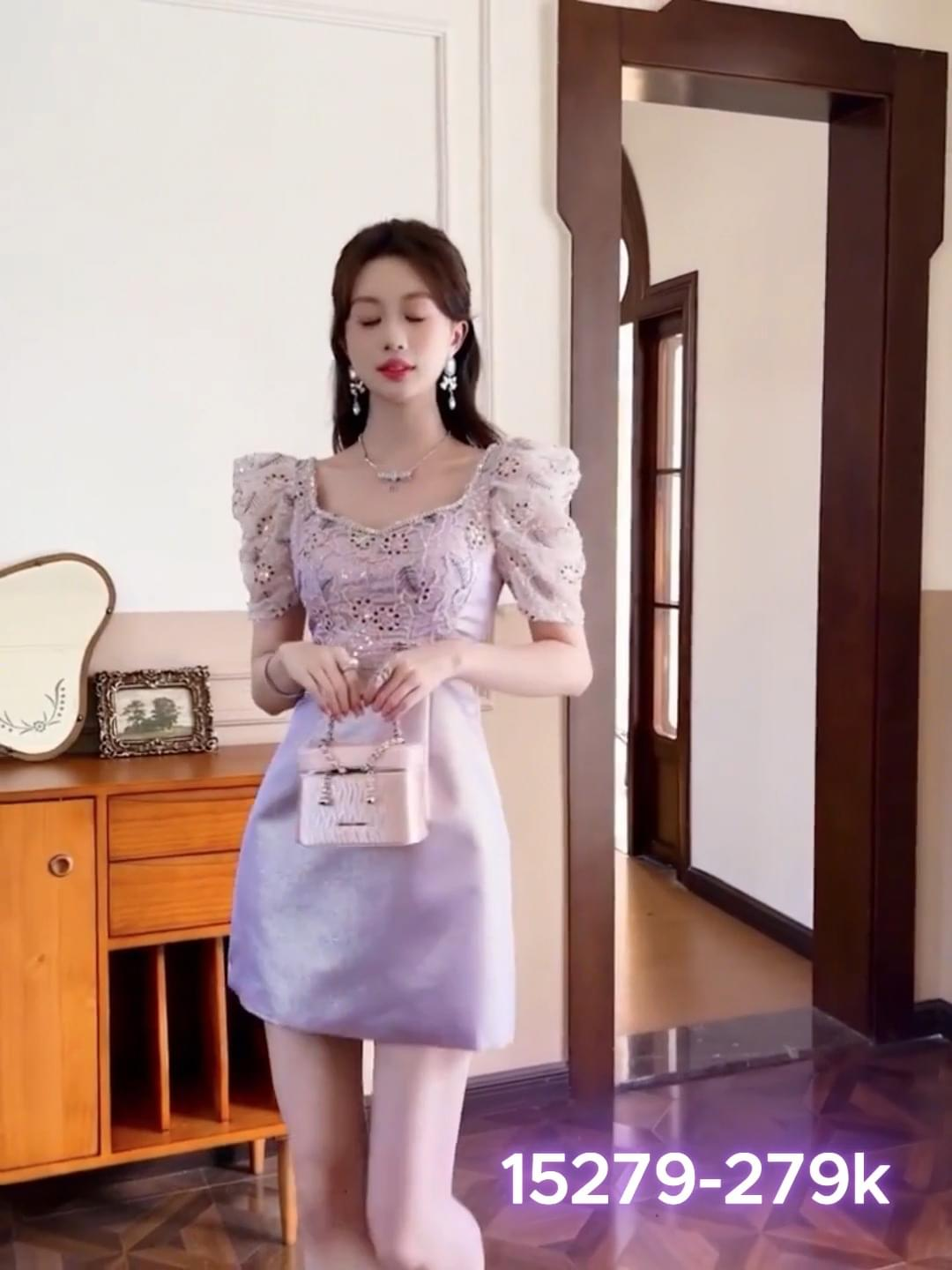 15279-Đầm suông A  màu tím nhạt phối ren ( tapta phối ren)_thumbnail_0