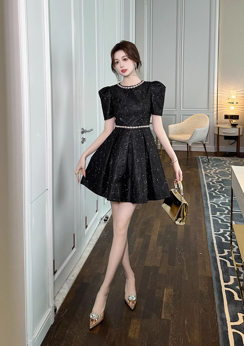 15278-Đầm xòe  tiêc màu đen viền ngọc trai cách điệu ( tapta)_thumbnail_1