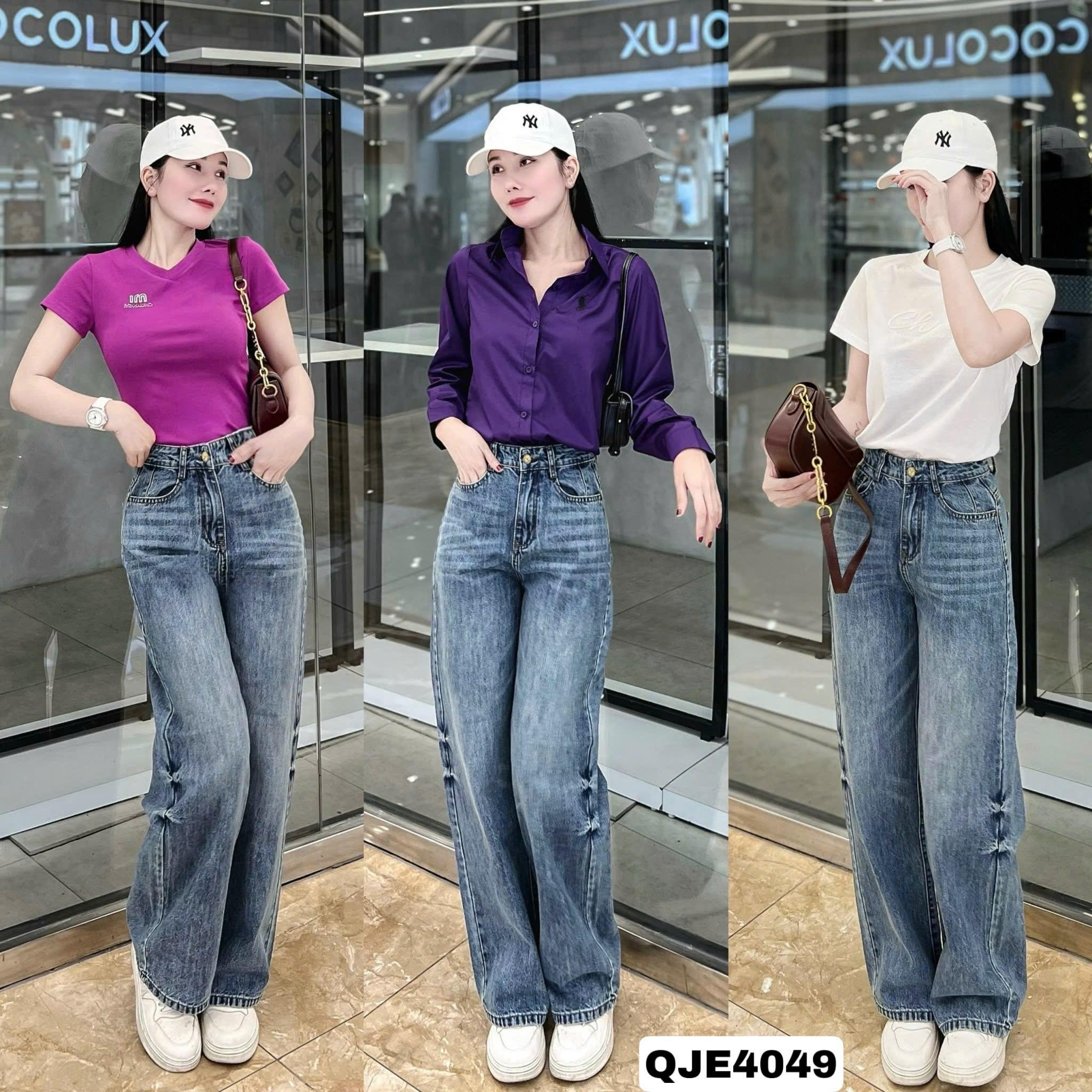 Quần Jean Suông Chất Liệu Cao Cấp