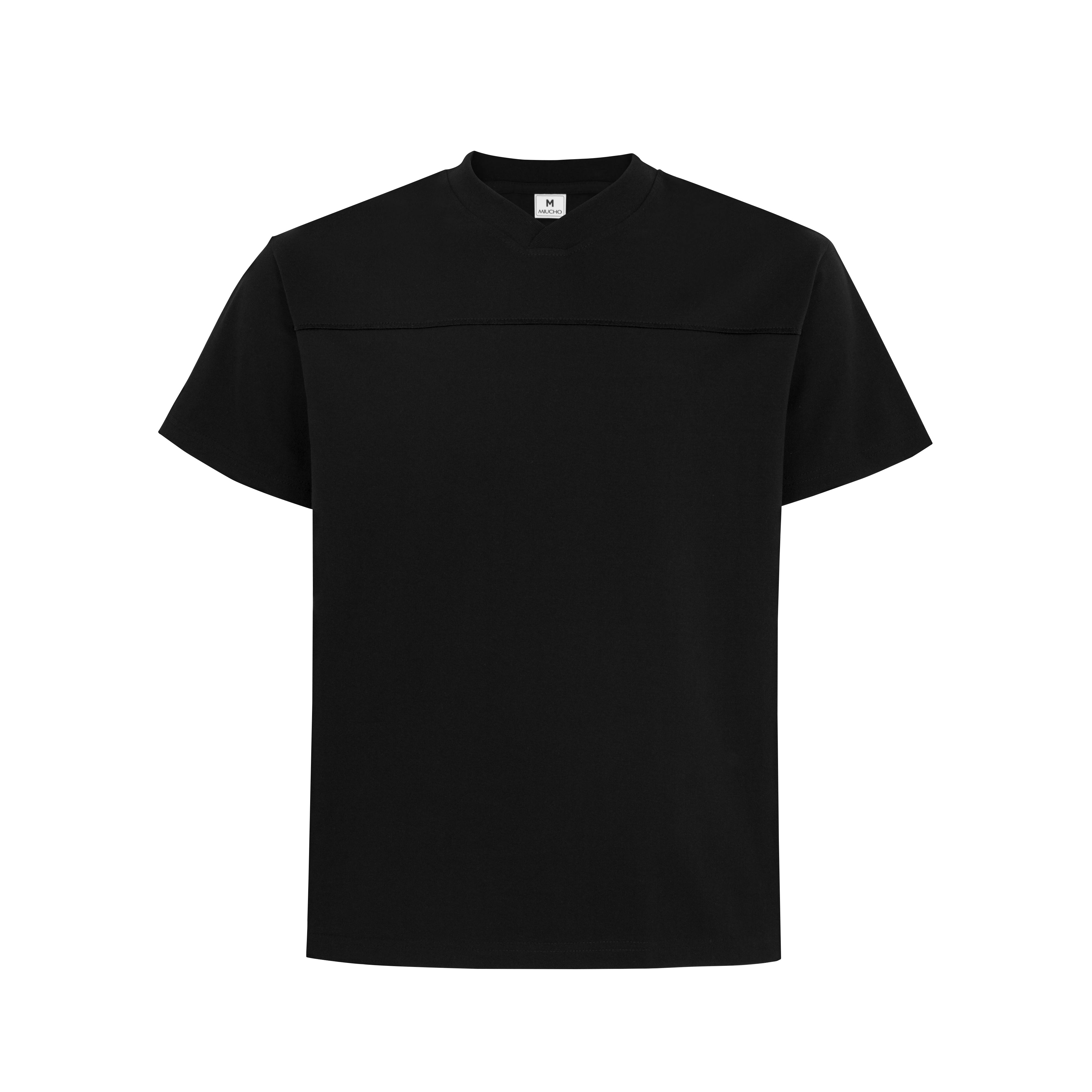 Áo thun trơn Local Brand cổ tim form rộng vải 2C 250GSM AT00038 PTG_thumbnail_5